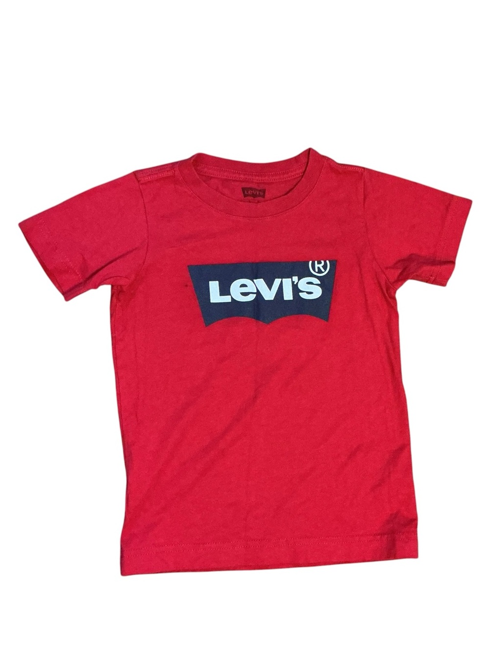 Levi's Red Tee with Navy and White Logo - Kids